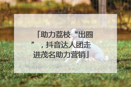 助力荔枝“出圈”，抖音达人团走进茂名助力营销