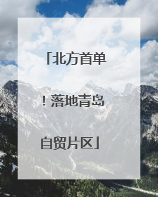 北方首单！落地青岛自贸片区