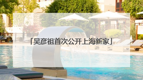 吴彦祖首次公开上海新家