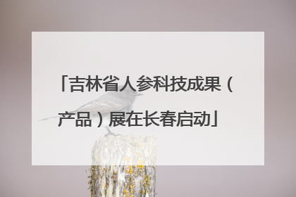 吉林省人参科技成果（产品）展在长春启动