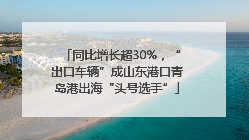 同比增长超30%，“出口车辆”成山东港口青岛港出海“头号选手”