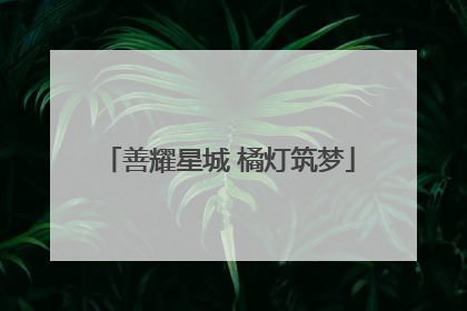 善耀星城 橘灯筑梦