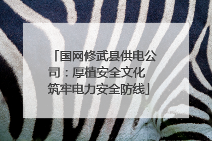 国网修武县供电公司：厚植安全文化 筑牢电力安全防线