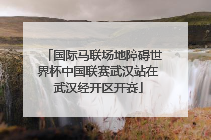 国际马联场地障碍世界杯中国联赛武汉站在武汉经开区开赛