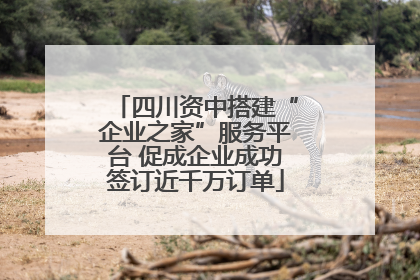 四川资中搭建“企业之家”服务平台 促成企业成功签订近千万订单