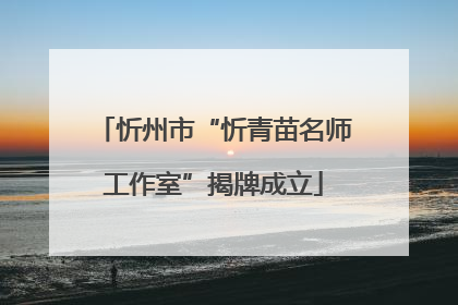 忻州市“忻青苗名师工作室”揭牌成立