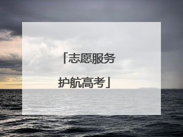 志愿服务 护航高考