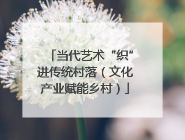 当代艺术“织”进传统村落（文化产业赋能乡村）