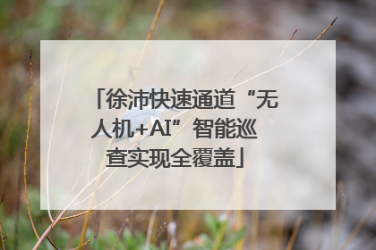 徐沛快速通道“无人机+AI”智能巡查实现全覆盖