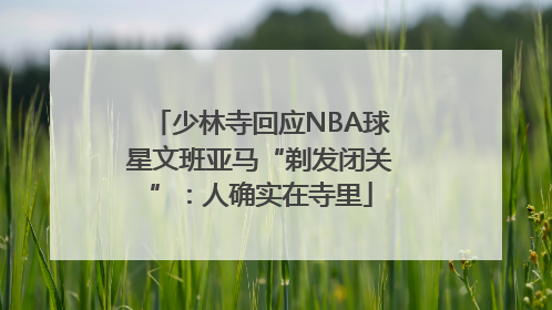 少林寺回应NBA球星文班亚马“剃发闭关”：人确实在寺里