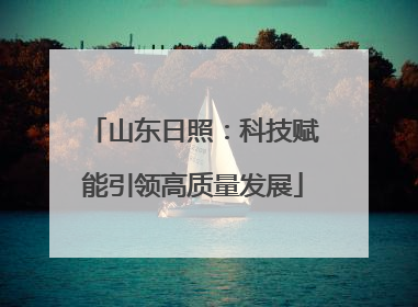山东日照：科技赋能引领高质量发展