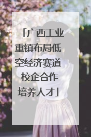 广西工业重镇布局低空经济赛道 校企合作培养人才