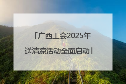 广西工会2025年送清凉活动全面启动