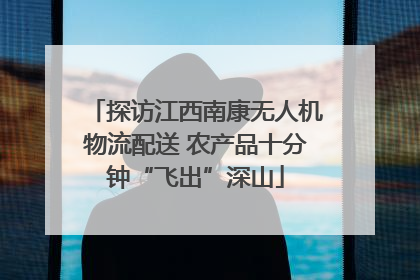 探访江西南康无人机物流配送 农产品十分钟“飞出”深山