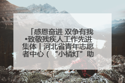 感恩奋进 双争有我•致敬残疾人工作先进集体丨河北省青年志愿者中心（“小橘灯”助残接力计划实施团队）：用温暖陪伴，守护特殊孩子成长