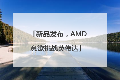 新品发布，AMD意欲挑战英伟达