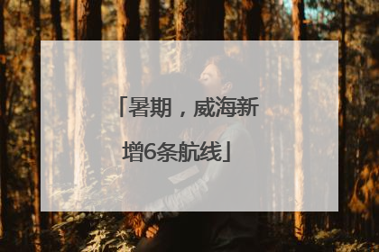 暑期，威海新增6条航线