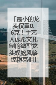 最小的龙头仅重0.6克！手艺人庞希文扎制的微型龙头蜈蚣风筝惊艳亮相