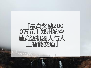 最高奖励2000万元！郑州航空港竞逐机器人与人工智能赛道