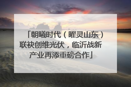 朝曦时代（曜灵山东）联袂创维光伏，临沂战新产业再添重磅合作