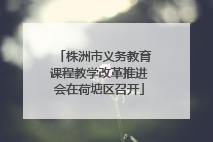 株洲市义务教育课程教学改革推进会在荷塘区召开
