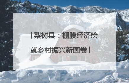 梨树县：棚膜经济绘就乡村振兴新画卷