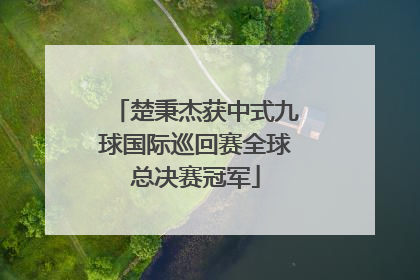楚秉杰获中式九球国际巡回赛全球总决赛冠军