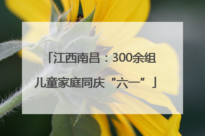 江西南昌：300余组儿童家庭同庆“六一”