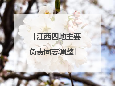 江西四地主要负责同志调整