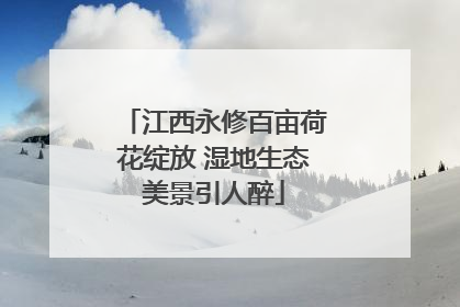 江西永修百亩荷花绽放 湿地生态美景引人醉