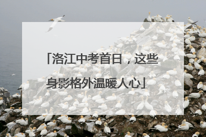 洛江中考首日，这些身影格外温暖人心