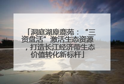 洞庭湖麋鹿苑：“三资盘活”激活生态资源，打造长江经济带生态价值转化新标杆