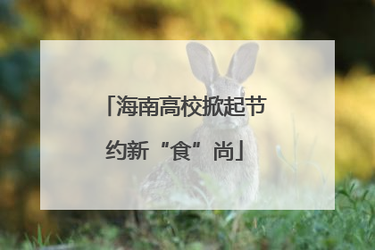 海南高校掀起节约新“食”尚