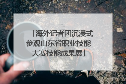 海外记者团沉浸式参观山东省职业技能大赛技能成果展