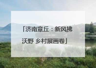 济南章丘：新风拂沃野 乡村展画卷