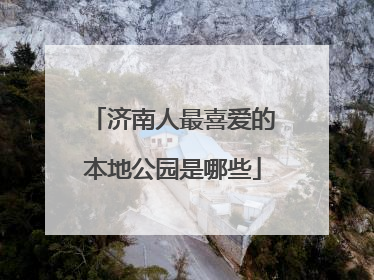济南人最喜爱的本地公园是哪些