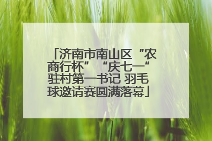济南市南山区“农商行杯”“庆七一”驻村第一书记 羽毛球邀请赛圆满落幕