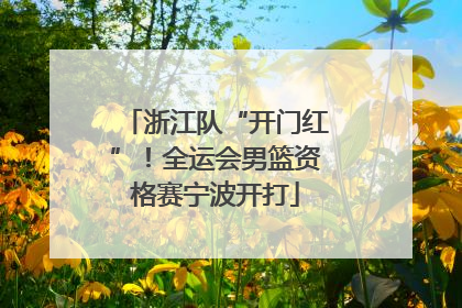 浙江队“开门红”！全运会男篮资格赛宁波开打