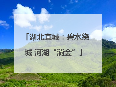 湖北宜城：碧水绕城 河湖“淌金”