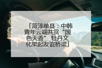 菏泽单县：中韩青年云端共赏“国色天香” 牡丹文化架起友谊桥梁