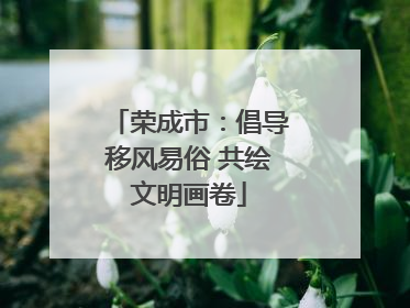 荣成市：倡导移风易俗 共绘文明画卷