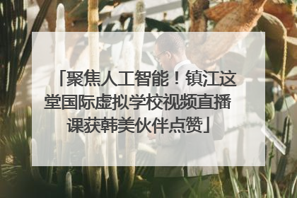 聚焦人工智能！镇江这堂国际虚拟学校视频直播课获韩美伙伴点赞