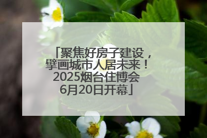 聚焦好房子建设，擘画城市人居未来！2025烟台住博会6月20日开幕