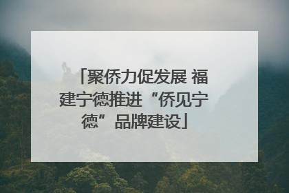 聚侨力促发展 福建宁德推进“侨见宁德”品牌建设
