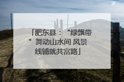 肥东县：“绿飘带”舞动山水间 风景线铺就共富路