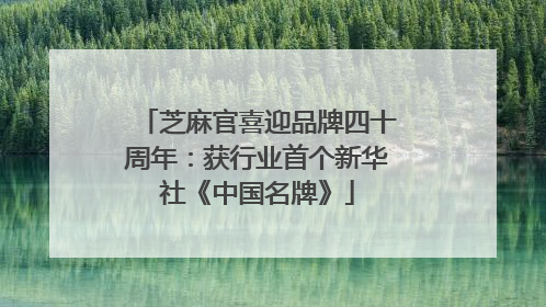 芝麻官喜迎品牌四十周年：获行业首个新华社《中国名牌》