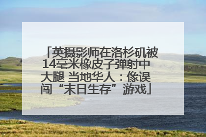 英摄影师在洛杉矶被14毫米橡皮子弹射中大腿 当地华人：像误闯“末日生存”游戏