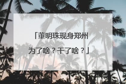 董明珠现身郑州 为了啥？干了啥？