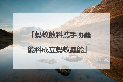 蚂蚁数科携手协鑫能科成立蚂蚁鑫能
