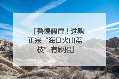 警惕假冒！选购正宗“海口火山荔枝”有妙招